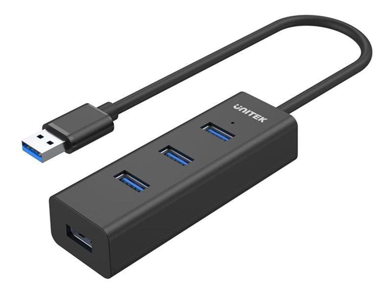 Unitek - hub - 4-in-1 USB-A - 4 ports USB-Hubs - 4 - Schwarz