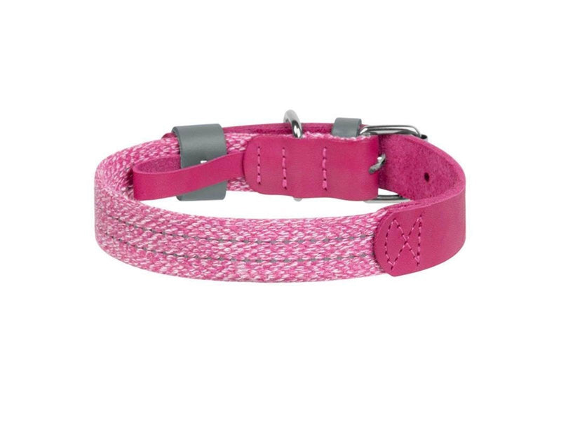 Waudog Classic Dog collar with QR code size L pink
