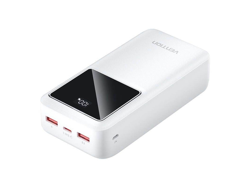 Vention Powerbank FHMW0 30000 mAh 22.5 W (white) Powerbank (Akku) - Weiß - 30000 mAh