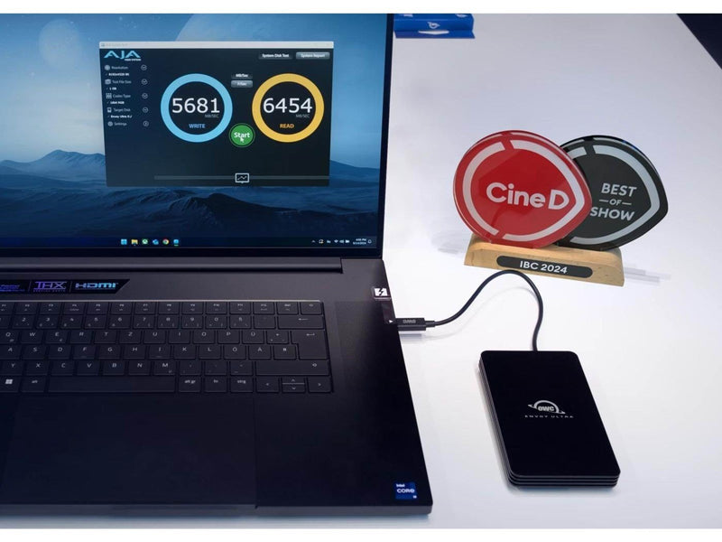 OWC Envoy Ultra SSD - 2TB - Extern SSD - Schwarz - Thunderbolt 5
