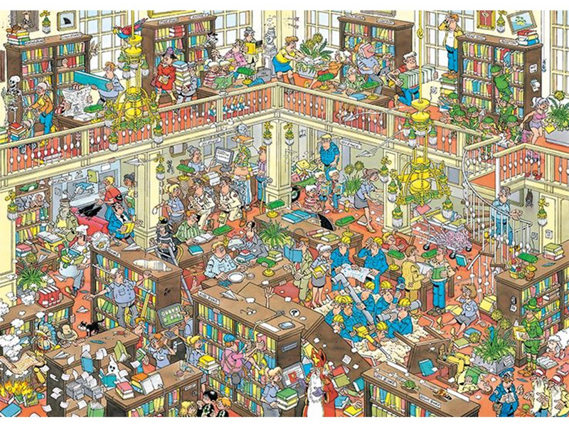 Jan van Haasteren The Library (1000)