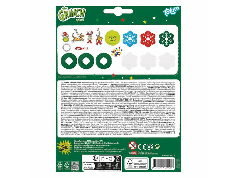 Totum - Ornaments Felt Grinch