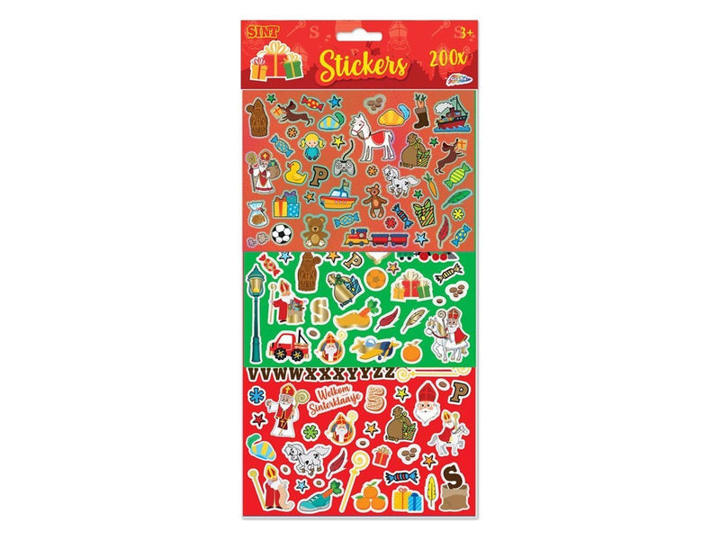 Grafix - Sticker set Sinterklaas 200 pcs.
