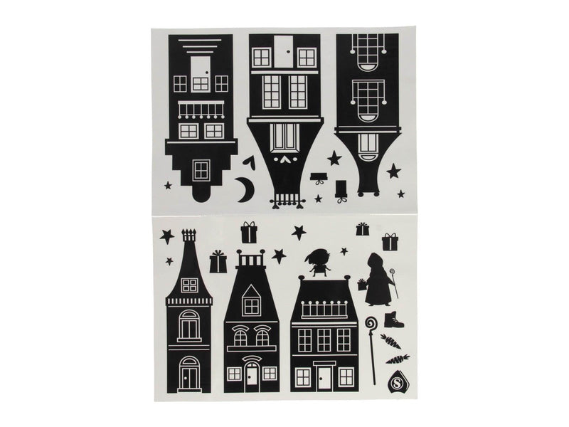Wins Holland - Silhouette Window Stickers Sinterklaas