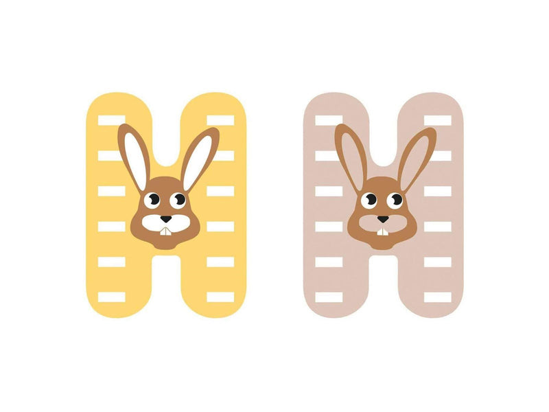 Small Foot - Wooden Animal Children's Letter - H