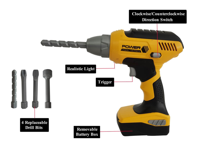 Power X Storage bag with Construction Tools & Electric Drill 21 pcs