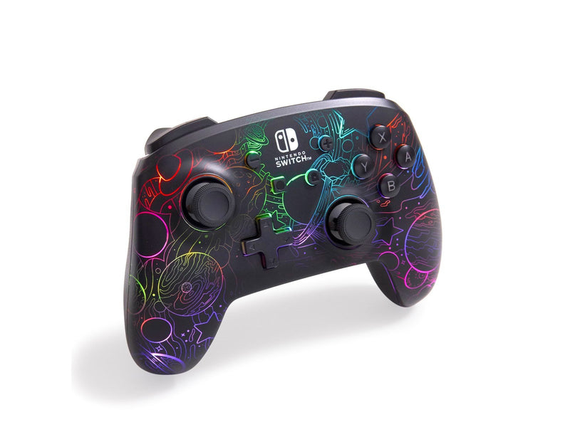 PowerA Verbesserter kabelloser Controller für Nintendo Switch mit Lumectra - Galaktischer Wirbel