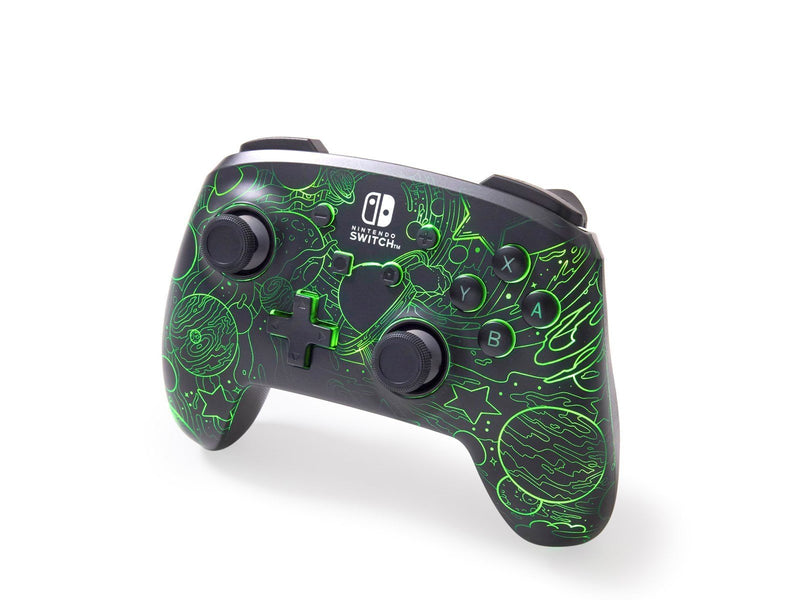 PowerA Verbesserter kabelloser Controller für Nintendo Switch mit Lumectra - Galaktischer Wirbel
