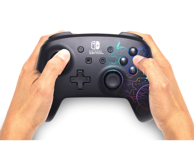 PowerA Verbesserter kabelloser Controller für Nintendo Switch mit Lumectra - Galaktischer Wirbel