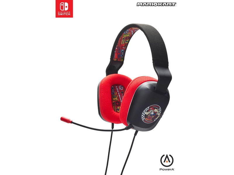 PowerA Wired Stereo Headset for Nintendo Switch - Mario Kart Rivals