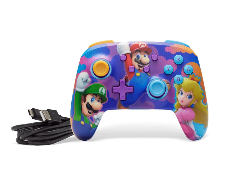 PowerA Verbesserter kabelloser Controller für Nintendo Switch - Farbspritzer-Helden - Controller