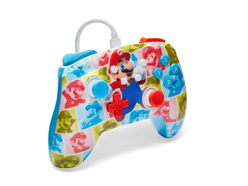 PowerA Verbesserter kabelgebundener Controller für Nintendo Switch - Mario-Heldenrolle - Wired Controller - Nintendo Switch