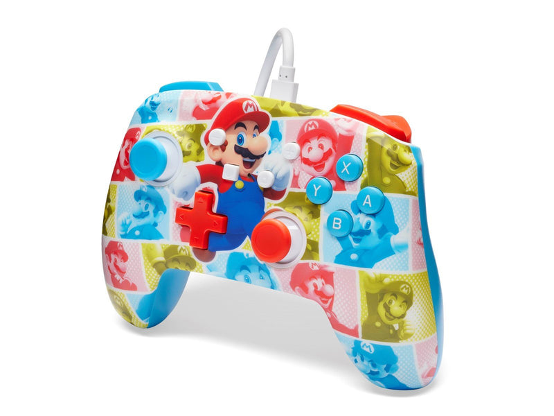 PowerA Verbesserter kabelgebundener Controller für Nintendo Switch - Mario-Heldenrolle - Wired Controller - Nintendo Switch