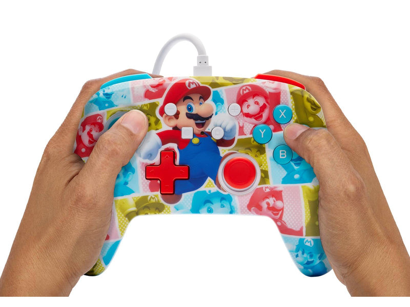 PowerA Verbesserter kabelgebundener Controller für Nintendo Switch - Mario-Heldenrolle - Wired Controller - Nintendo Switch