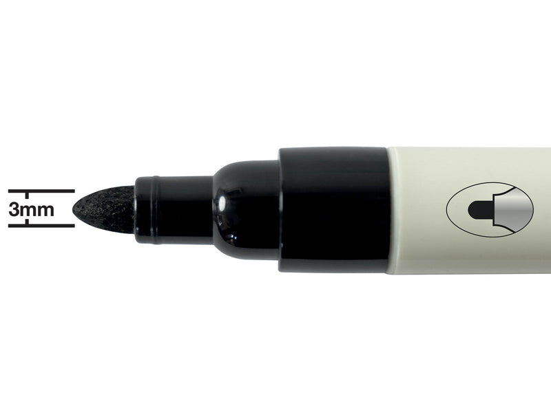 Nobo Whiteboard-Stifte, Marker mit Rundspitze – 4er-Pack