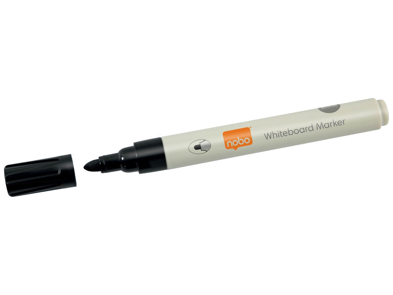 Nobo Whiteboard-Stifte, Marker mit Rundspitze – 4er-Pack