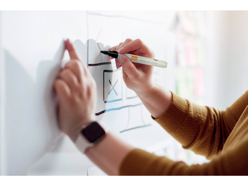 Nobo Whiteboard-Stifte, Marker mit Rundspitze – 4er-Pack