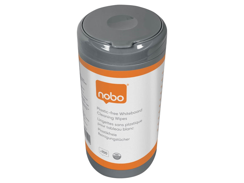 Nobo Plastikfreie Whiteboard-Reinigungstücher - 100er-Pack