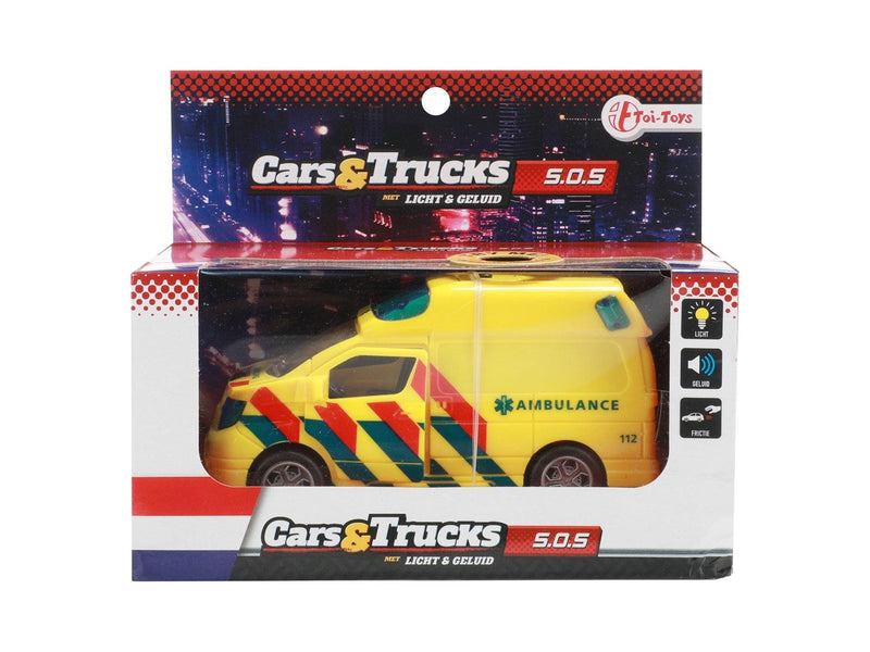 Toi-Toys - Cars & Trucks Friction Ambulance (NL) with Light and Sound