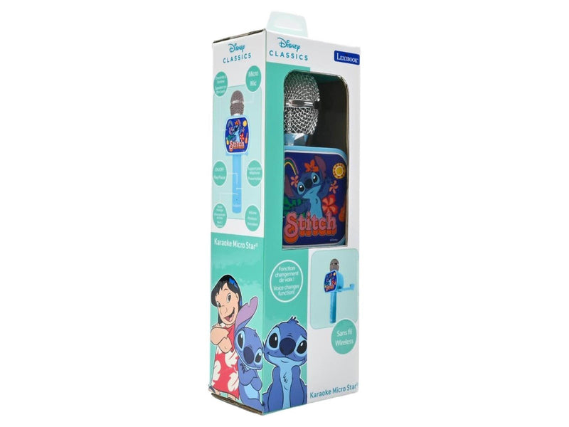 Lexibook Disney Stitch Bluetooth® Karaoke Microphone with voice change function