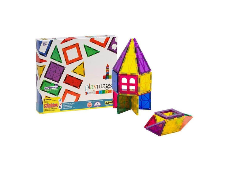 Playmags Magnetic tiles 3D  165 - 32 pcs set