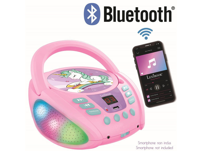 Lexibook Unicorn - boombox - CD Bluetooth