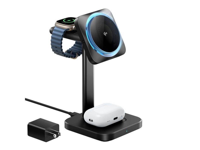 ESR Qi2 3-in-1 Wireless Charging Station (HaloLock) with CryoBoost