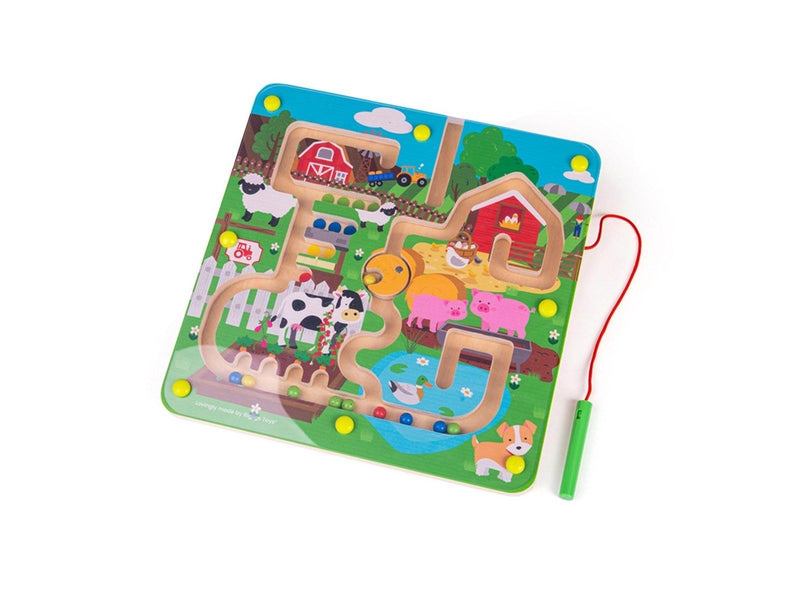 Bigjigs Magnetic Maze Game - Farm