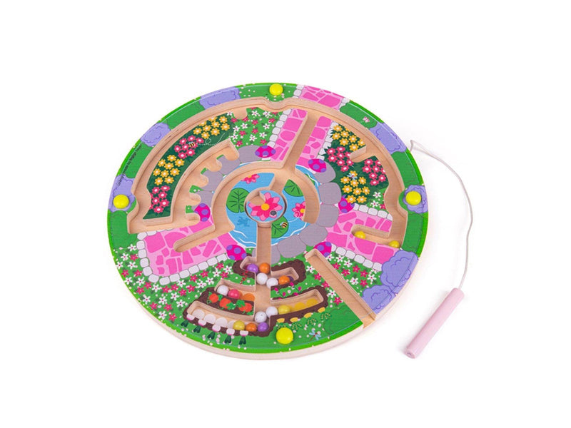 Bigjigs Magnetic Maze Game - Flower Garden