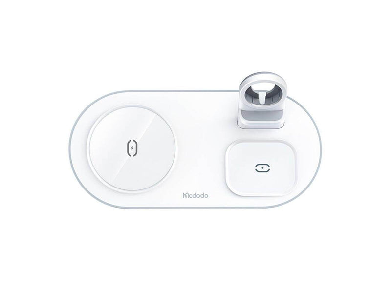 Mcdodo Wireless Charger CH-7060 3 in 1 15W (mobile/TWS/Apple watch) (white)