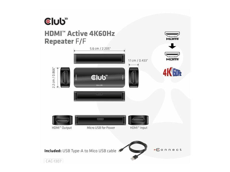 Club 3D - repeater - HDMI