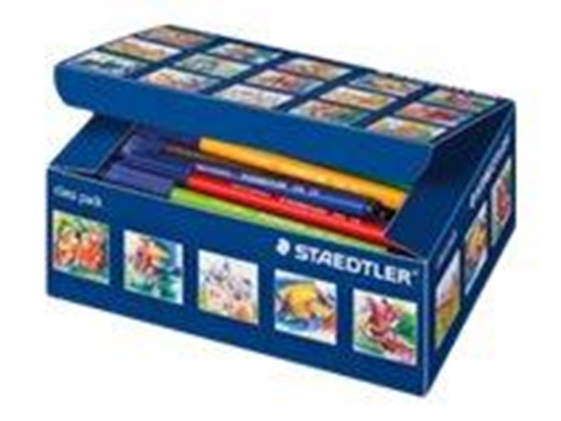Staedtler Noris Club 326 - fibre-tip pen - black red blue green light blue yellow orange violet willow green van dyke brown (pac
