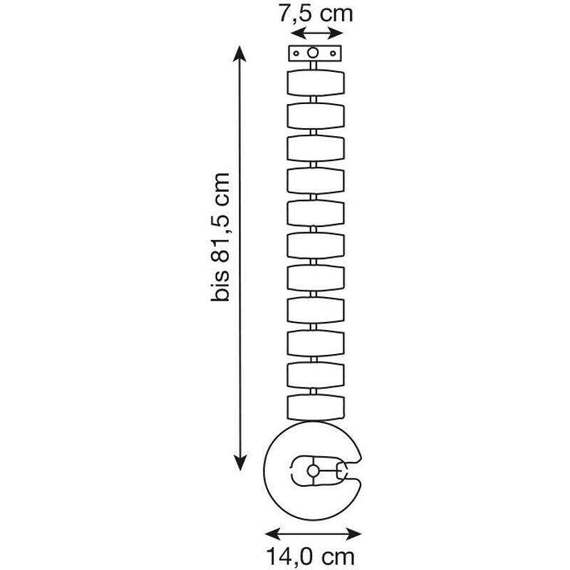 HAMMERBACHER Kabelkette 81.5 cm silber