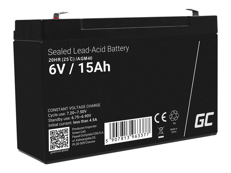 Green Cell - alarm system battery - Lead Acid - 15 Ah Netzteile - ATX - 80 Plus