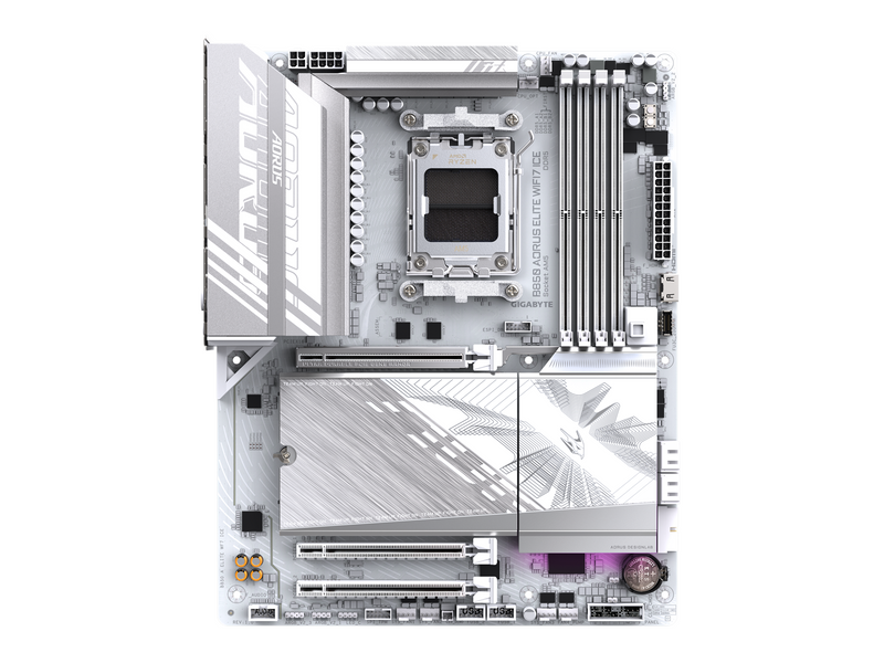 GIGABYTE B850 AORUS ELITE WIFI7 ICE Mainboard - AMD B850 - AMD AM5 socket - DDR5 RAM - ATX