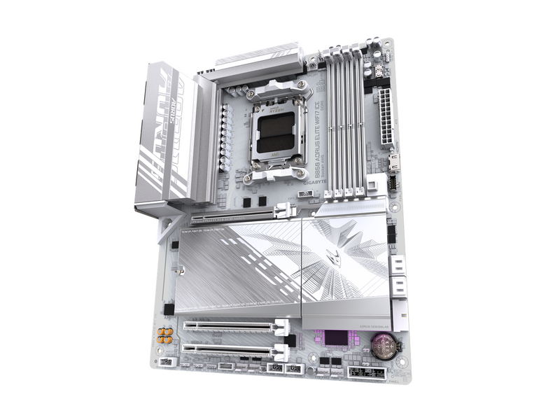 GIGABYTE B850 AORUS ELITE WIFI7 ICE Mainboard - AMD B850 - AMD AM5 socket - DDR5 RAM - ATX