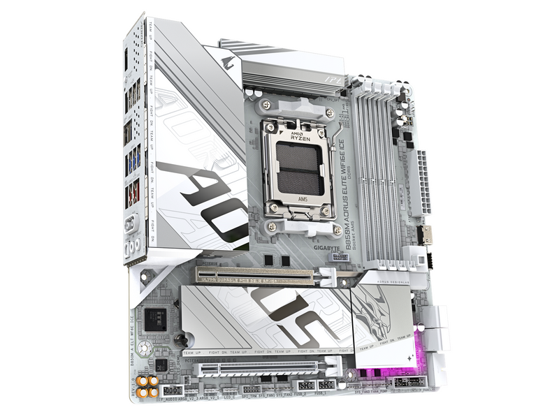 GIGABYTE B850M AORUS ELITE WIFI6E ICE Mainboard - AMD B850 - AMD AM5 socket - DDR5 RAM - Micro-ATX