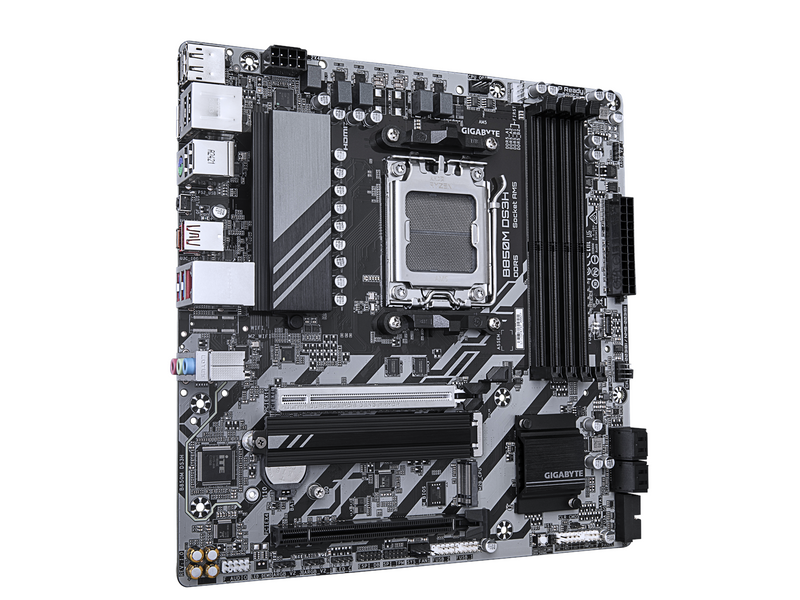GIGABYTE B850M DS3H Mainboard - AMD B850 - AMD AM5 socket - DDR5 RAM - Micro-ATX