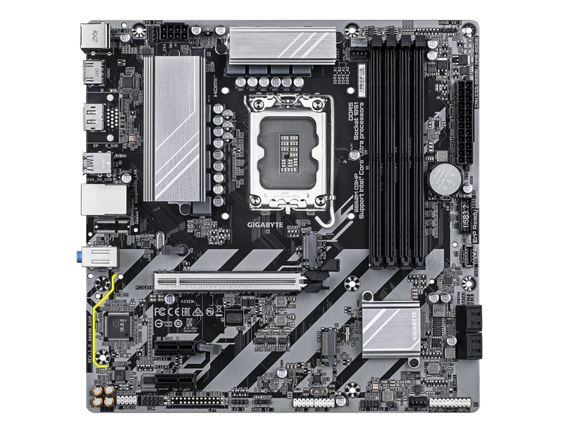 GIGABYTE B860M D3HP Mainboard - Intel B860 - Intel LGA1851 socket - DDR5 RAM - Micro-ATX