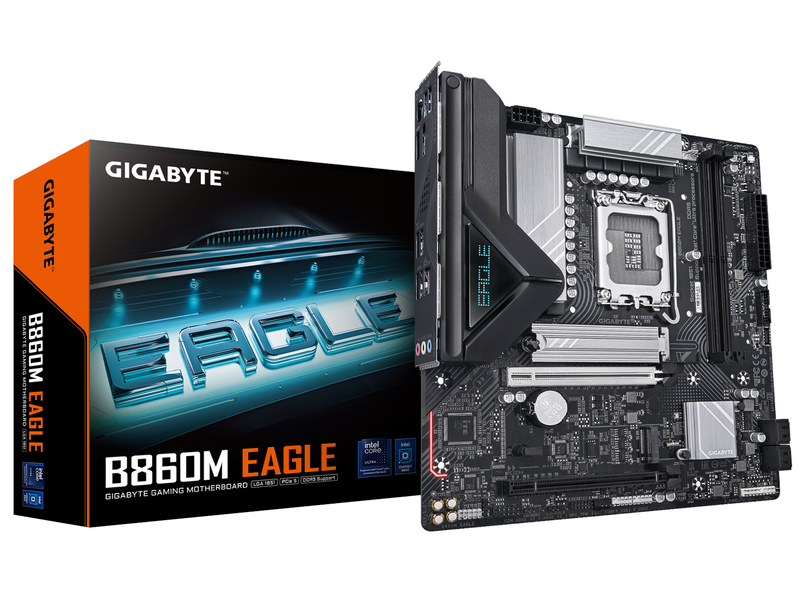 GIGABYTE B860M EAGLE Mainboard - Intel B860 - Intel LGA1851 socket - DDR5 RAM - Micro-ATX