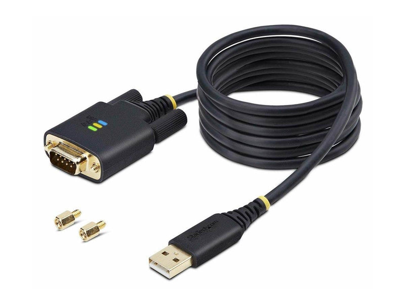 StarTech.com 6.6ft (2m) USB to Serial Adapter Cable COM Retention RS232 - USB / serial cable - USB to DB-9 - 2 m