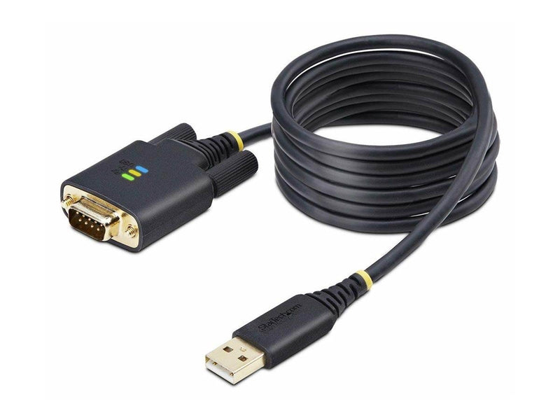 StarTech.com 6.6ft (2m) USB to Serial Adapter Cable COM Retention RS232 - USB / serial cable - USB to DB-9 - 2 m