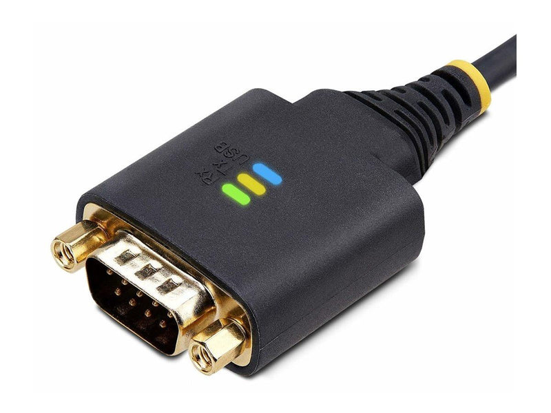 StarTech.com 6.6ft (2m) USB to Serial Adapter Cable COM Retention RS232 - USB / serial cable - USB to DB-9 - 2 m