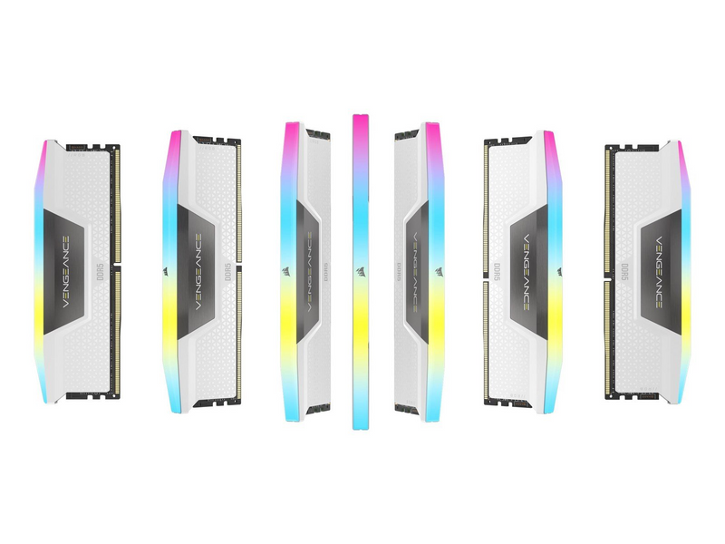 Corsair Vengeance RGB DDR5-6000 - 32GB - CL36 - Dual Channel (2 pcs) - AMD EXPO & Intel XMP - Weiß mit RGB