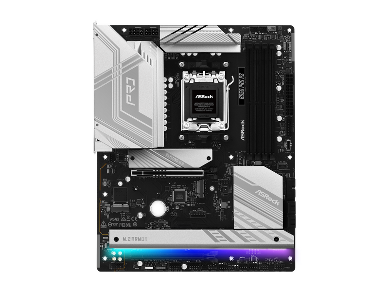 ASRock B850 Pro RS Mainboard - AMD B850 - AMD AM5 socket - DDR5 RAM - ATX