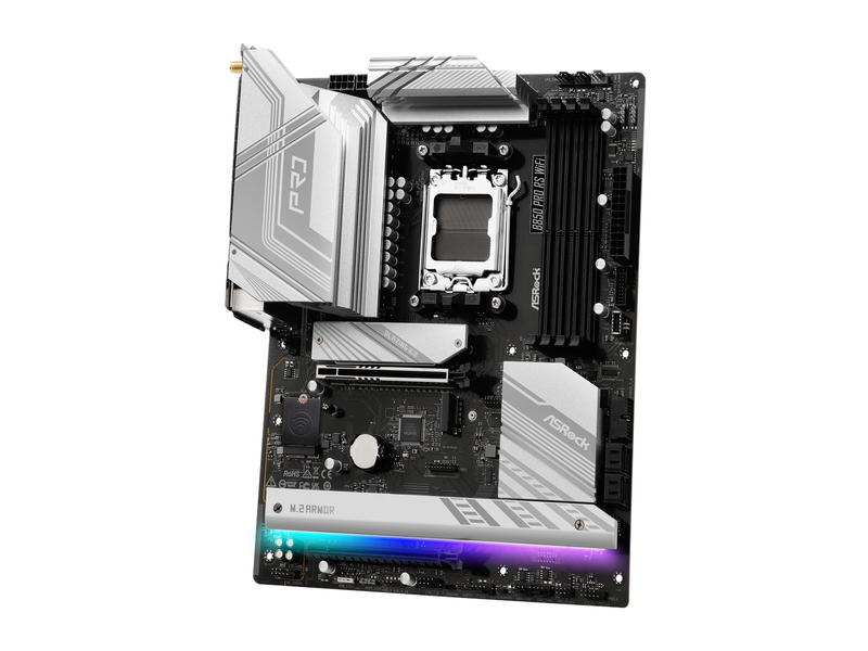 ASRock B850 Pro RS WiFi Mainboard - AMD B850 - AMD AM5 socket - DDR5 RAM - ATX