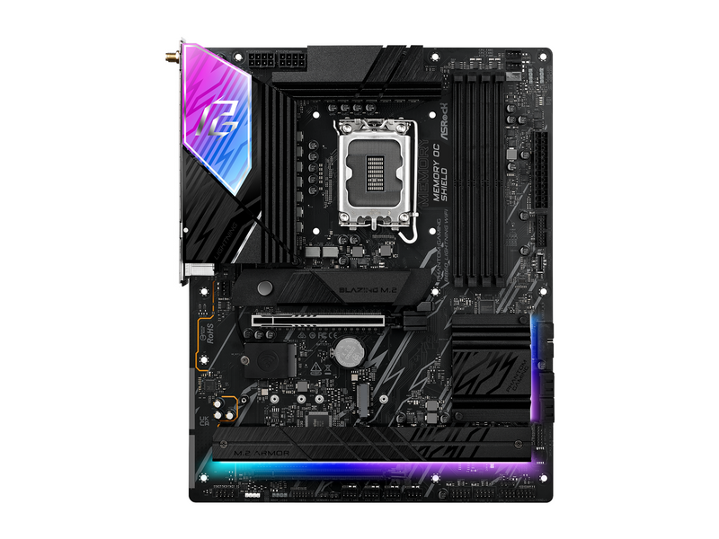 ASRock B860 Lightning WiFi Mainboard - Intel B860 - Intel LGA1851 socket - DDR5 RAM - ATX