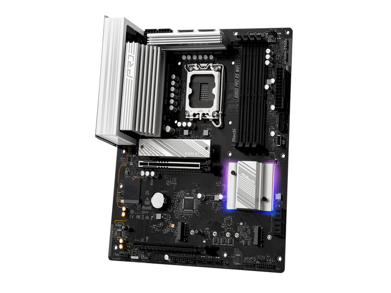 ASRock B860 Pro RS WiFi Mainboard - Intel B860 - Intel LGA1851 socket - DDR5 RAM - ATX