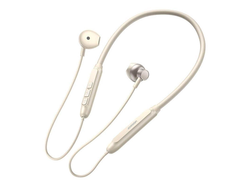 Joyroom JR-D8 wireless neckband headphones (cream white)