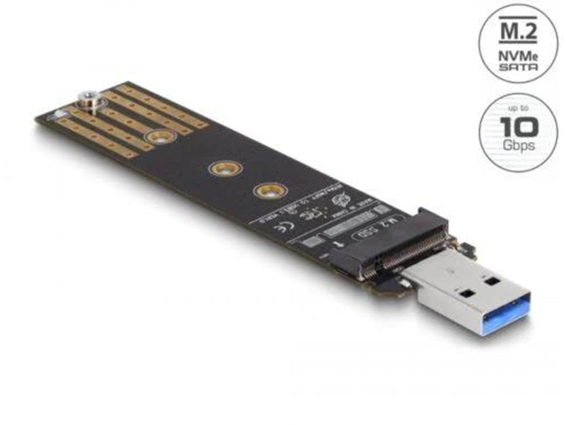 DeLOCK Interface Adapter - M.2 Card (PCIe NVMe & SATA) - USB 3.2 (Gen 2)